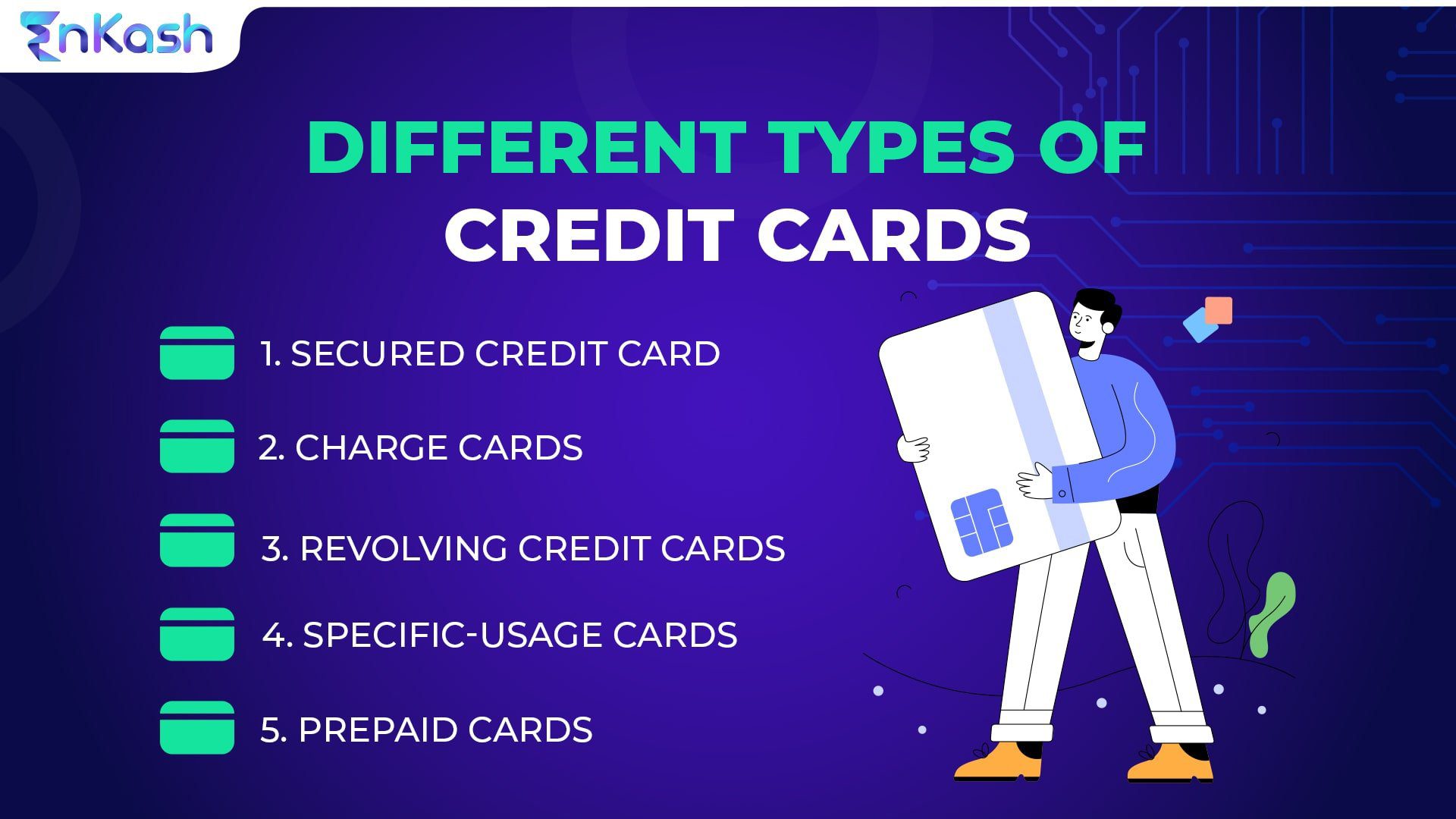 5 Credit card types that you should know about EnKash