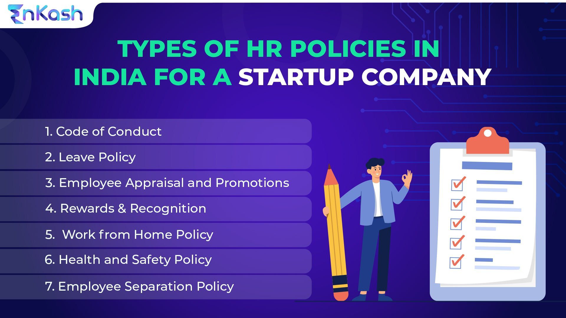 HR Policies Checklist for a startup