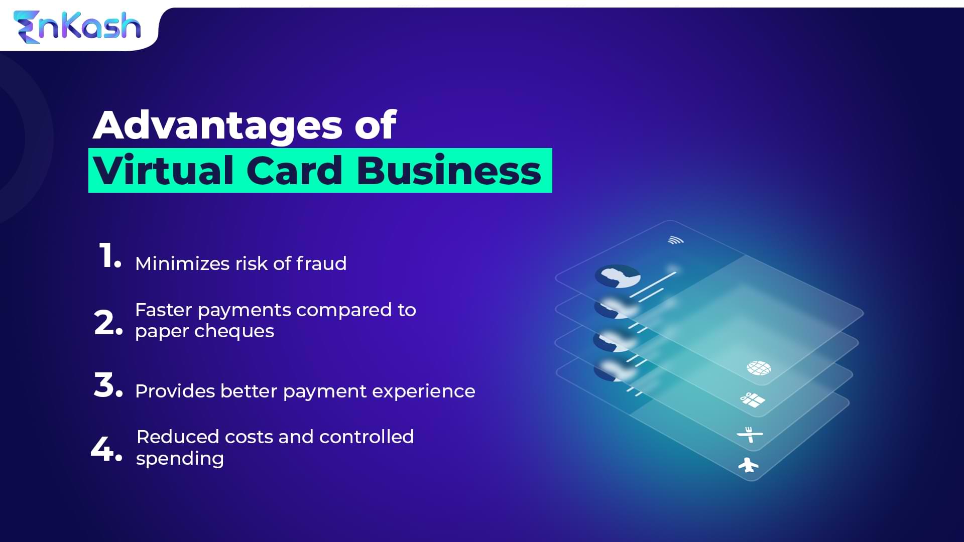 Advantages of virtual card business