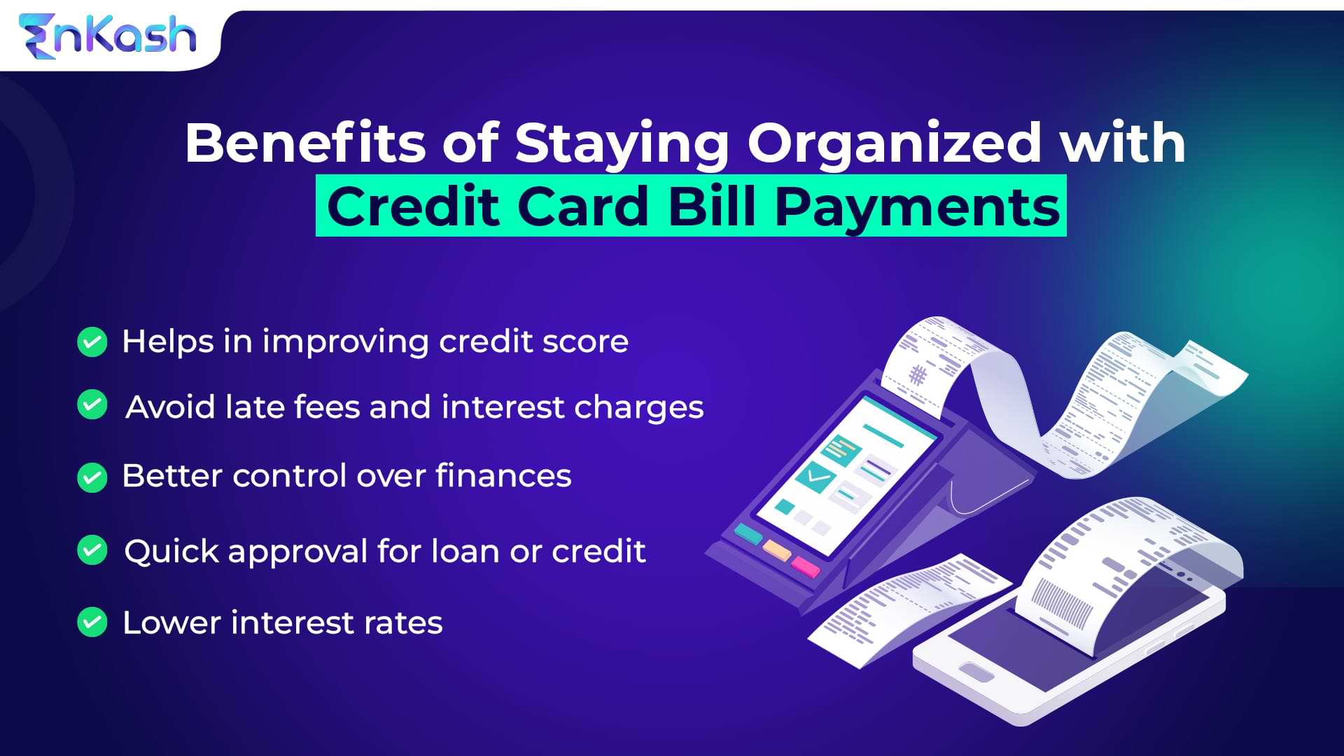 Benefits of credit card bill payment
