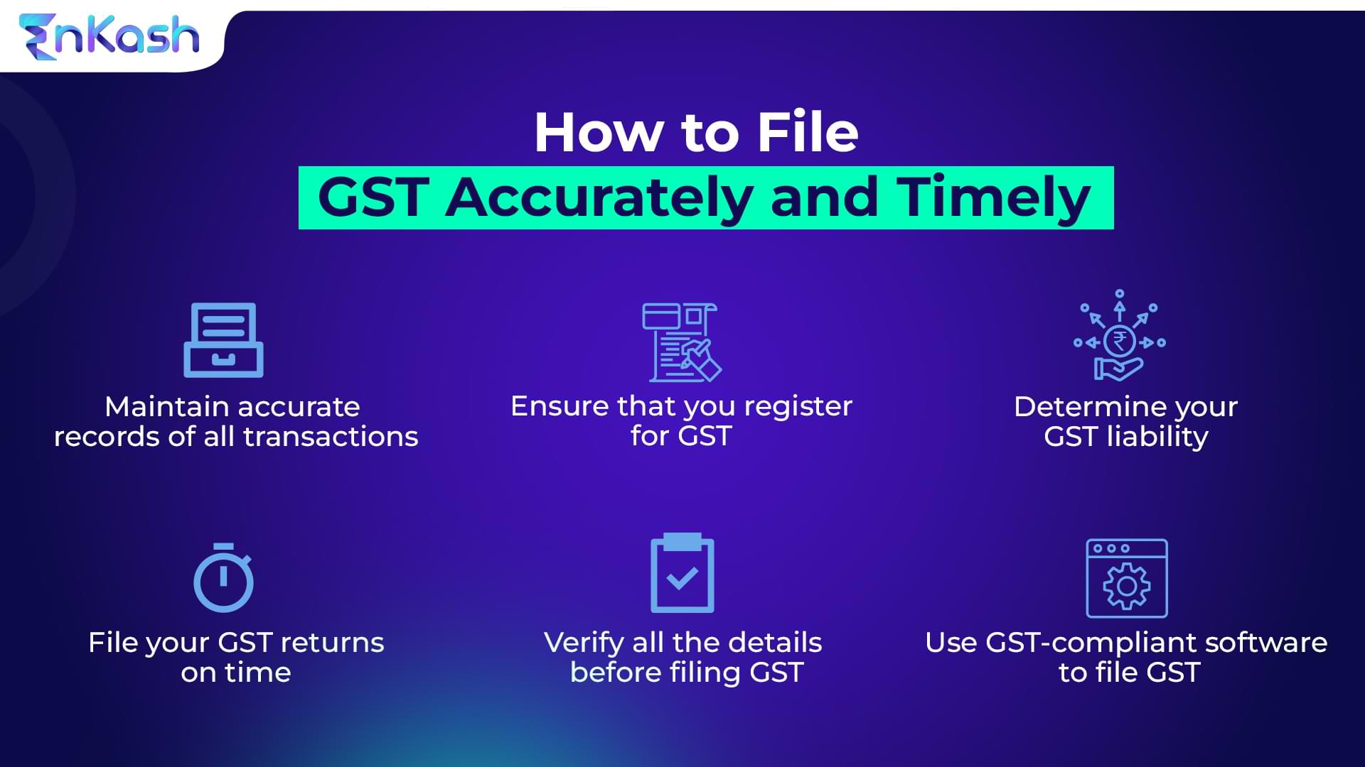 How to file GST accurately on timely